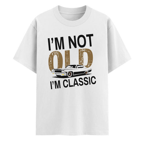 "I’m Not Old I’m Classic" Vintage Car T-Shirt - Funny Men’s Tee, Soft Cotton Classic Car Apparel