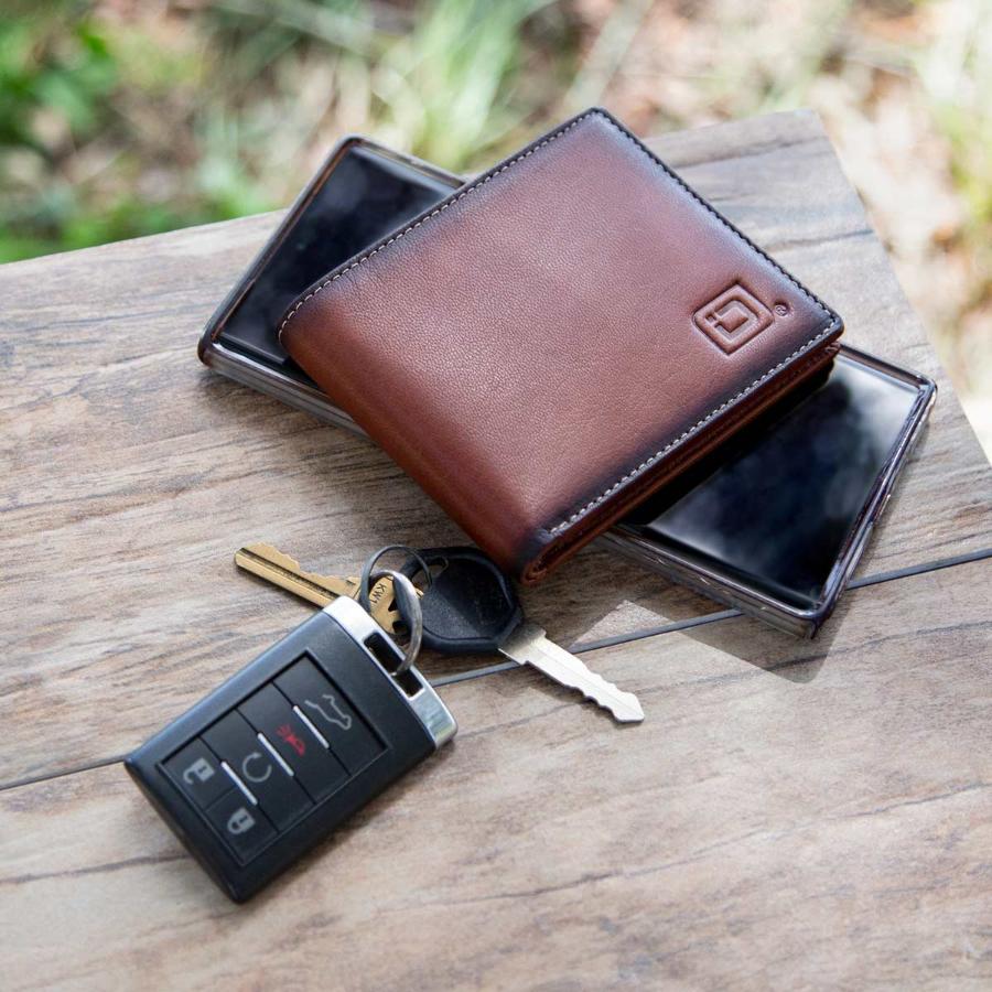 Mens RFID 10 Slot Bifold Wallet with ID Window