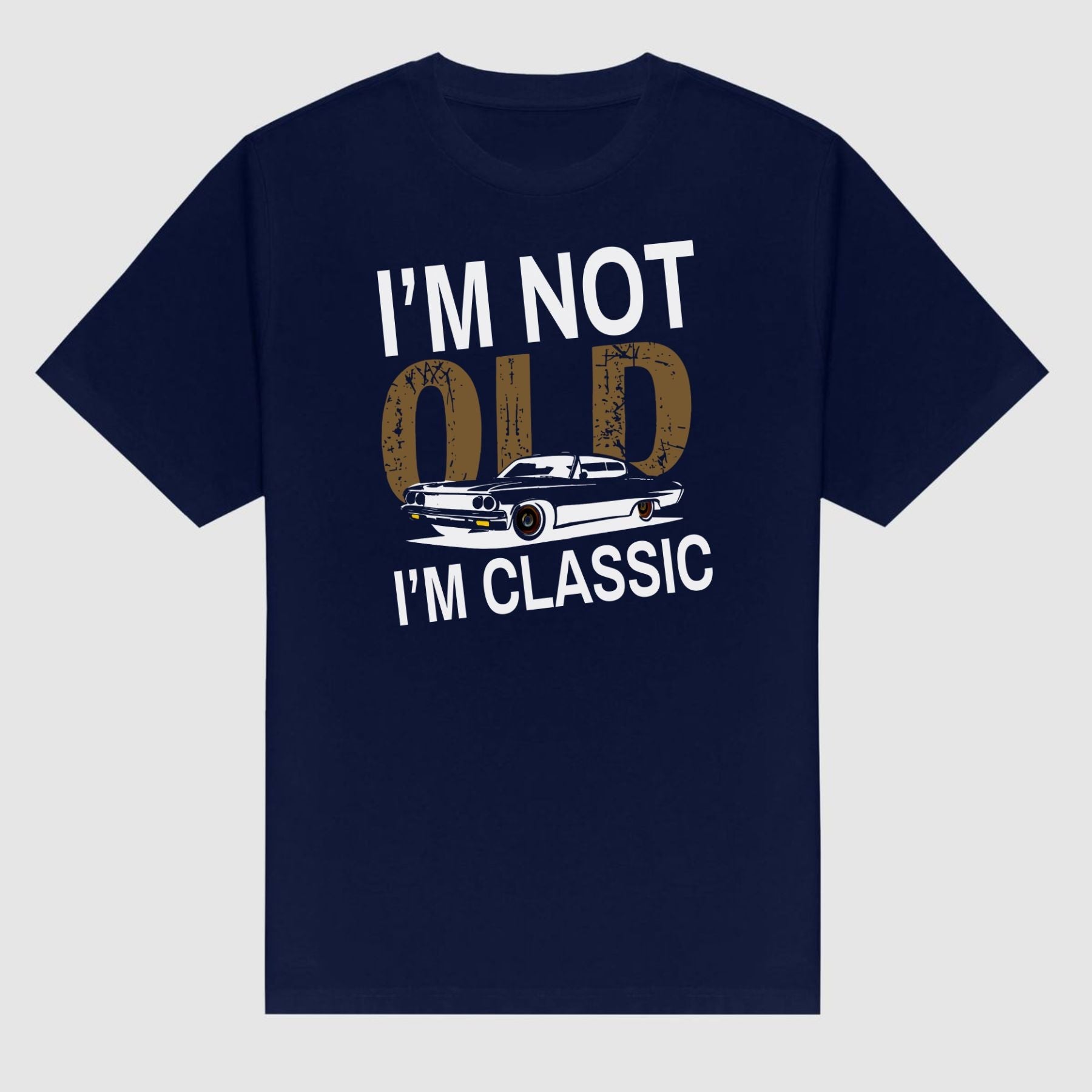 "I’m Not Old I’m Classic" Vintage Car T-Shirt - Funny Men’s Tee, Soft Cotton Classic Car Apparel