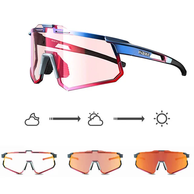 INBIKE Photochromic Cycling Sport Sunglasses