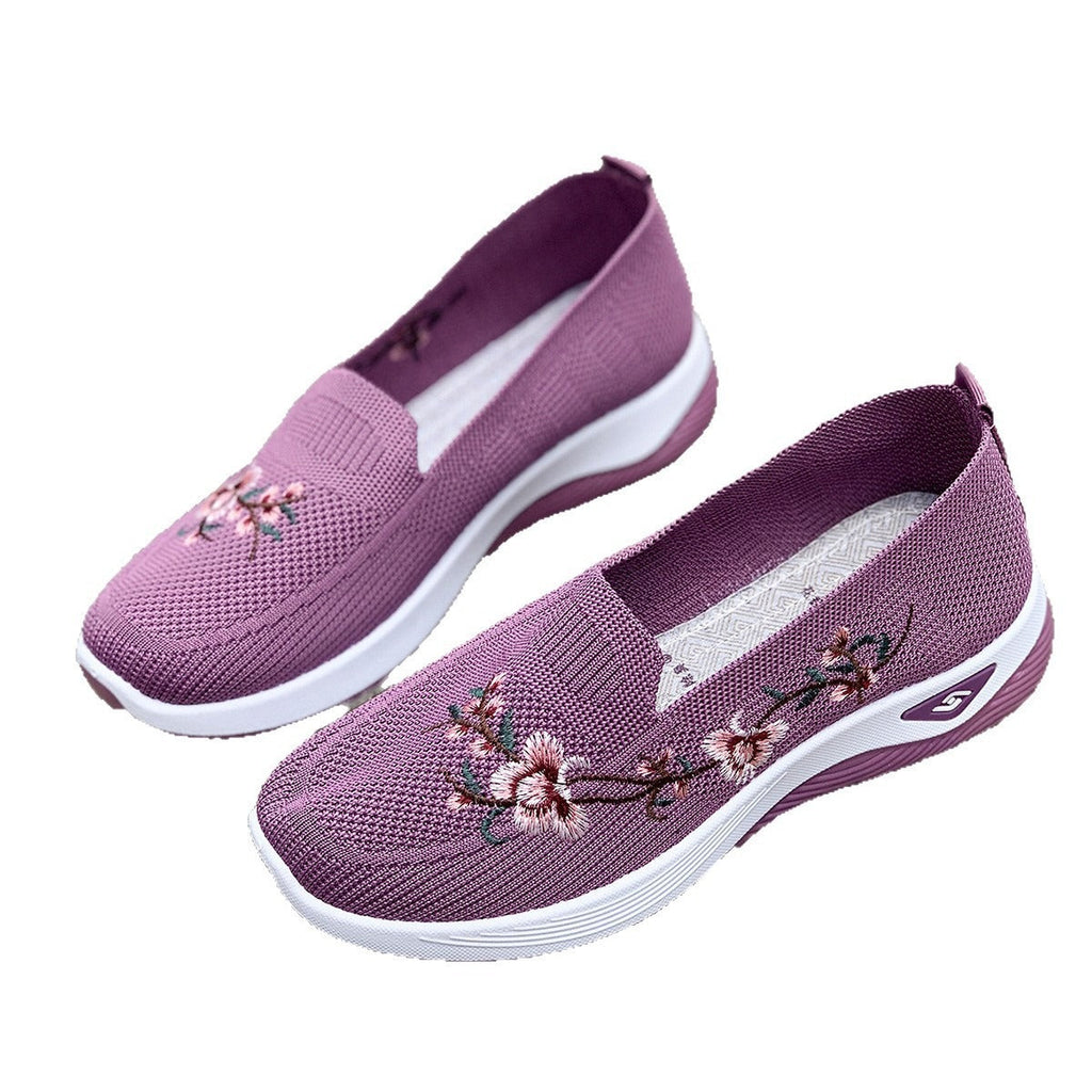 Womens Summer Mesh Shoes With Flat Soles Breathable And Non-Slip